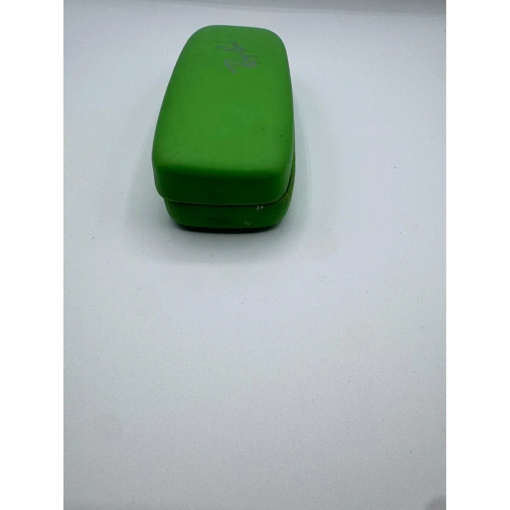 Ray-Ban Eyeglasses Sunglasses Hard Leather Clamshell Green Case w/ Red Interior